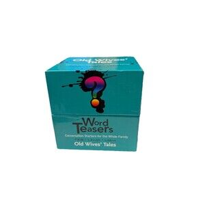 Word Teasers Conversation Starters Family Old Wives Tales Fun Group Game EUC 8+